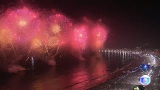 Fogos Réveillon Copacabana 20222023 Rio Brazil Fireworks New Years Eve HD [upl. by Jr]