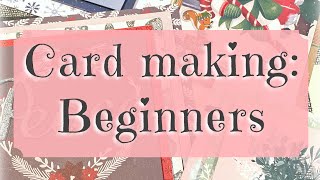 Card Making Beginners  Simple steps to creating a beautiful card from start to finish [upl. by Jacie864]