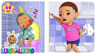 Potty Training Song 🚽💩  Kids Songs And Nursery Rhymes  Lucas and Luna🦄🌈💖 [upl. by Narih]