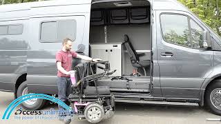 MultiLift  Unloading a wheelchair from a Winnebago Adventure Wagon [upl. by Joselow]