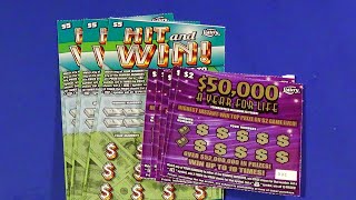 SOOD 1242 🤑🤑 NICE WIN 50K YEAR FOR LIFE 5 HIT AND WIN 3 FL Lottery Scratch Tickets [upl. by Gail]