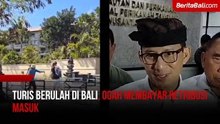 Turis Berulah di Bali Ogah Membayar Retribusi Masuk [upl. by Nika747]