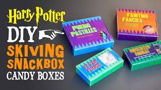 Skiving Snackbox Candy Boxes Harry Potter DIY [upl. by Darlleen670]