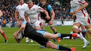 Glasgow Warriors v Ulster Highlights – GUINNESS PRO12 201415 [upl. by Champ456]