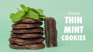 Vegan Thin Mint Cookies  Loving It Vegan [upl. by Oluas]