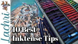 Top 10 Tips for using Derwent Inktense Blocks amp Pencils 😱 [upl. by Micheline]