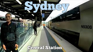 Sydney Australia Walking Tour  Central Train Station 4K [upl. by Ahseer]