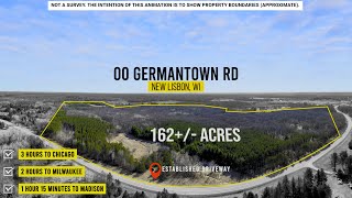 162 ACRES LAND in NEW LISBON WISCONSIN  Whitetail Land Real Estate Video Tour HUNTING amp RECREATION [upl. by Yerot]