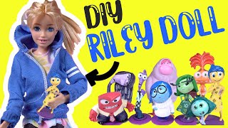 Inside Out 2 Movie DIY Riley Barbie Doll with Characters Step by Step Tutorial [upl. by Borchers747]