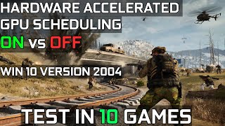 Hardware Accelerated GPU Scheduling ON VS OFF  Nvidia Drivers 45148  Test in 10 games [upl. by Ardnuasak]