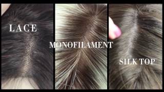 3 Types of Hand knotted Cap Construction  Lace VS Monofilament VS Silk Top [upl. by Eimma280]