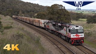 NSW Railways  Trains in the Goulburn Region Australian Trains in 4K [upl. by Neel]