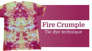 Tiedye pattern P118  Fire Crumple [upl. by Nahama]