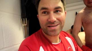 EDDIE HEARN POST MATCH INTERVIEW  TEAM MATCHROOM v TEAM SAUERLAND  FROCH v KESSLER [upl. by Dierdre]