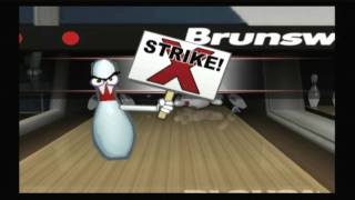 Classic Game Room HD  BRUNSWICK PRO BOWLING Wii review [upl. by Llovera]