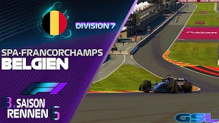 GSL DIV 7  6 Saisonrennen  Großer Preis von Belgien  Circuit de SpaFrancorchamps [upl. by Deny]