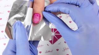 SEMILAC® Safe removing of UV hybrid manicure RUBY CHARM 121 [upl. by Isacco557]