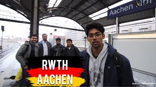 RWTH Aachen  Campus tour by Nikhilesh Dhure Meeting Indian students in Aachen [upl. by Eedrahc]