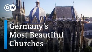 Beautiful Churches in German  A BirdsEye View of German Churches  Germany by Drone [upl. by Alisha]