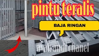 cara membuat pintu teralis baja ringan [upl. by Crawford405]