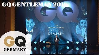 Patrick Dempsey ist bester internationaler Schauspieler  GQ Men of the Year 2018 [upl. by Swor]