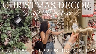 SHOPPING FOR MY CHRISTMAS DECOR FOR 2024 VLOG  CHRISTMAS DECOR SHOP WITH ME 2024 [upl. by Saxela]