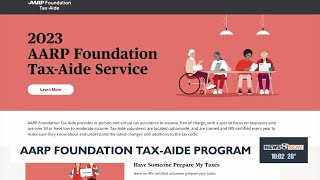 AARP Foundations TaxAide Program helps out anyone aged 50 and older with filing taxes [upl. by Elvis]