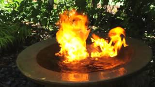 Check Out This Awesome FIRE Water Feature We Created [upl. by Maffa]