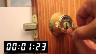 Raking Kwikset Deadbolt  Front Range Locksmith [upl. by Theda]