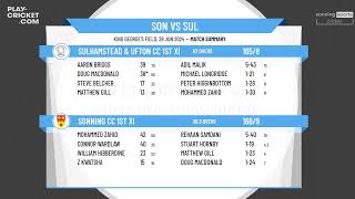 Sonning CC 1st XI v Sulhamstead amp Ufton CC 1st XI [upl. by Maon]