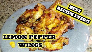 Lemon Pepper Chicken Wings In The Oven  Easy Chicken Wing Recipes [upl. by Beore127]