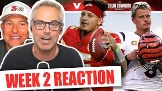 Reaction to BengalsChiefs SaintsCowboys 49ersVikings JetsTitans Packers  Colin Cowherd NFL [upl. by Wendin]