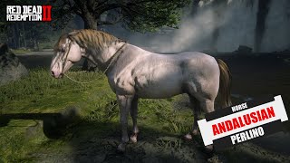 RDR2  Andalusian Perlino A great and strong horse in the game [upl. by Edwina]