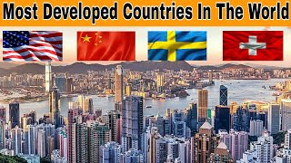 Top 10 Most Developed Countries To Live 2024 [upl. by Leatrice342]