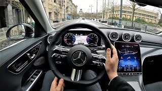 2022 MercedesBenz C200 AMG pack MHEV 204HP  POV Test Drive  LT car of the Year 2022 WINNER [upl. by Hcnarb]