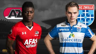 Aristote Ndunu  Stefan Vellinga  AZ  PEC Zwolle  Speelronde 24  EDivisie [upl. by Franchot]