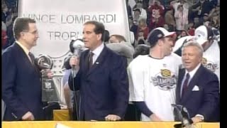 SUPERBOWL XXXVIII post game and Trophy [upl. by Anifesoj]