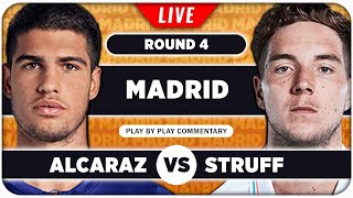 ALCARAZ vs STRUFF • ATP Madrid 2024 • LIVE Tennis PlaybyPlay Stream [upl. by Giarc613]