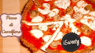 Sostituire la Pizza Pizza Margherita di Cavolfiore  Ricetta Vegetariana Salutare [upl. by Busey]