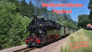 Weißeritztalbahn Festival  Volldampf bei 36°C [upl. by Tori]