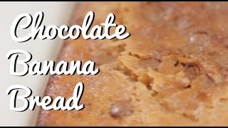 Chocolate Banana Bread Recipe  Crumbs [upl. by Solrak90]