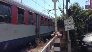 Passaggio a livello Arco Felice ferrovia Cumana [upl. by Feil521]