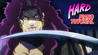 Avalon Kars Theme from JoJos Bizarre Adventure Battle Tendency  Piano Tutorial [upl. by Pride799]