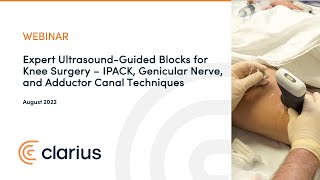 Expert UltrasoundGuided Blocks for Knee Surgery–IPACK Genicular Nerve amp Adductor Canal Techniques [upl. by Akived]