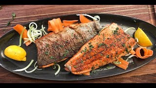 Pan Fry Trout Fillets  crispy without flour  Christine Cushing [upl. by Connolly]