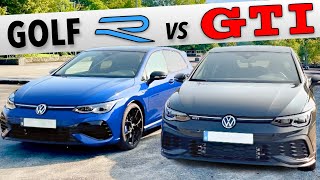 Golf R vs Golf GTI Clubsport le duel [upl. by Eilitan]