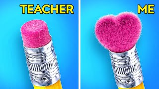 GENIUS TRICK FOR STUDENTS  Back to School Hacks Types of Students in School by 123 GO GOLD [upl. by Aker]