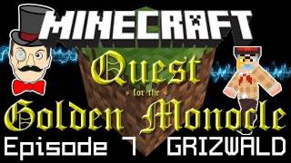 Minecraft Adventure Redstone Keys Guard Dog amp Run for the Hills Quest for Golden Monocle PART 7 [upl. by Nafets]