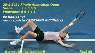 Australian Open alla radio TRIONFO SINNER [upl. by Zuleika]