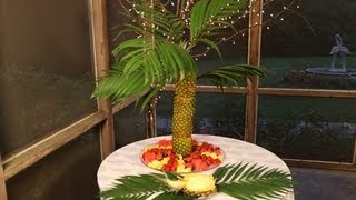 Pineapple Palm Tree Fruit Tray [upl. by Rez]